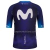 Completo Maglia + Pantaloncino con bretelle 2023 Movistar Team Manica Corta Blu